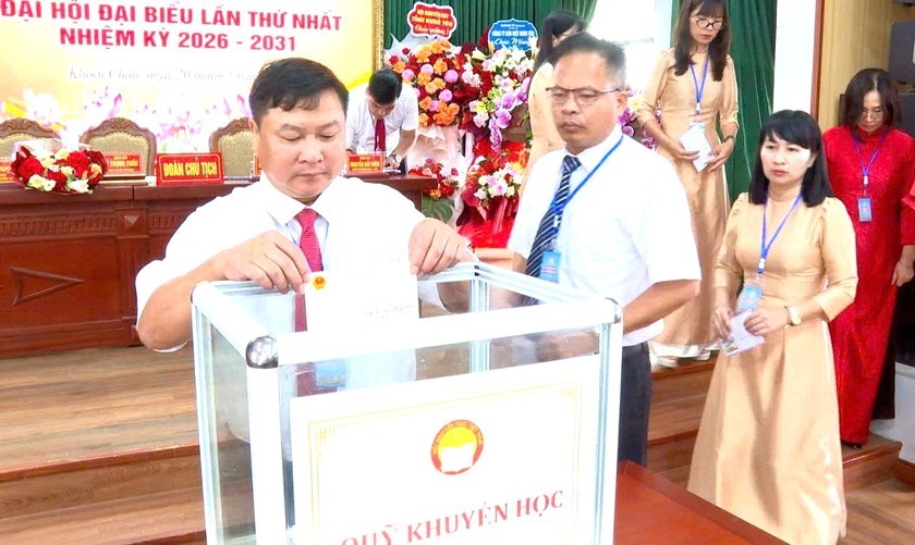 Đại hội đại biểu Hội Khuyến học xã Khoái Châu lần thứ I, nhiệm kỳ 2026-2031 - Ảnh 2.